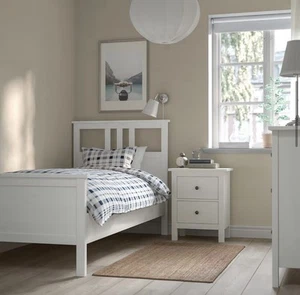 Weißes Ikea Bett aus Holz - Bild 1 von 2