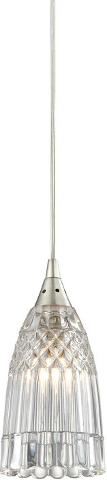 Colgante Kersey Elk 10458/1, 1 luz 60 vatios, níquel satinado Foto 1 de 1