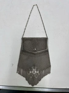 Cartera Antigua Años 20 Art Deco Flapper Whiting & Davis Malla Fina Princesa María - Imagen 1 de 12
