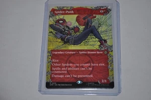 MTG magic SPIDERMAN spm BORDERLESS SPIDER PUNK #210 RARE - Picture 1 of 2