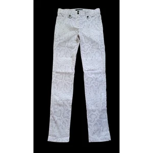 ANATOMIE Skinny-Hose Schlangenledermuster Stretch Größe Small weiß grau - Bild 1 von 12