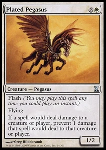 Plated Pegasus - Time Spiral #34/301 MTG Magic The Gathering - Picture 1 of 1