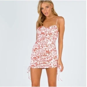 Neu mit Etikett Prinzessin Polly Cael rosa Blumen Minikleid - Bild 1 von 7
