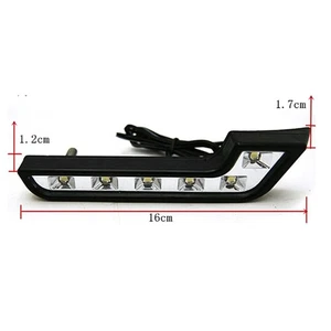 2x Bright 6LED Super White Car Driving Lamp Fog 12V DRL Daytime Running Lighy!ex - Picture 1 of 12