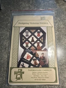 Abiti vittoriani design tessuti fattoria modello trapuntato vintage 1991 Jean Teal - Foto 1 di 5
