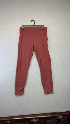 Pantalones Velocity para mujer grandes rojos tiro alto yoga leggings elásticos bolsillos deportivos Foto 1 de 4