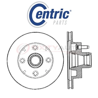 Centric C-TEK Disc Brake Rotor for 1974-1980 Ford Pinto 2.0L 2.3L 2.8L L4 V6 wx Foto 1 de 4