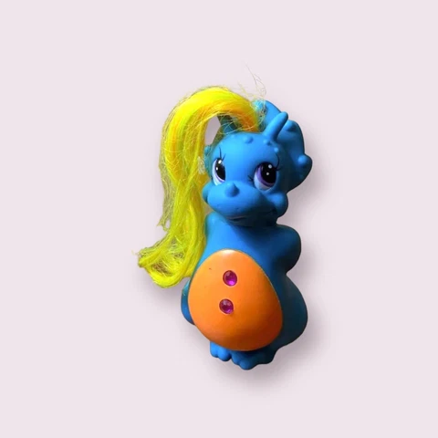 Darlin Dinos Gem Dazzler 4.5” Tri Sarah Tops Blue Triceratops Toy Dinosaur 1992 Cover