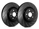 SP Performance Black ZRC 232mm Cross Drilled Brake Rotors for 2000-2006 Audi TT Audi TT