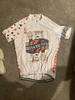 mens cycling jersey 3xl beer and bike tour king of hearts poker white / multicol