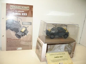 Sdkfz 223 Armored Car Atlas 1:43 Military New +Sheet +Certificate - Picture 1 of 1