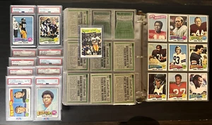 1975 Topps Football Complete Set, High Grade Set, 10 cards PSA, Bradshaw Auto - Picture 1 of 24