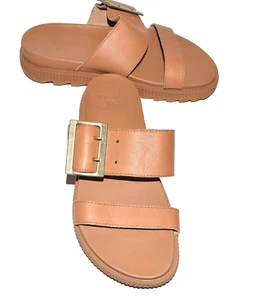 Sandalias Sorel Roaming Hebilla Deslizable Cuero Marrón Dos Correa Mujer Talla 5.5 Nuevas Sin Caja - Imagen 1 de 9