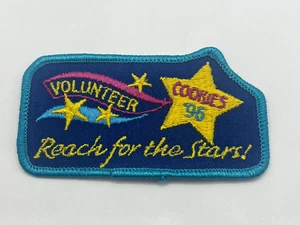 1996 Girl Scout Cookie Patch "Volunteer Cookies '96 Reach for The Stars!" - Bild 1 von 4