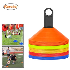 50pcs Markierungsscheiben Markierungshütchen Markierungsteller Fußballtraining - Bild 1 von 11