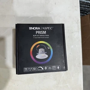 NLPR-441 NORA / NSPEC PRISM 4" Smart RGBW Retrofit Downlight RGB+2700K to 4000K - Picture 1 of 2