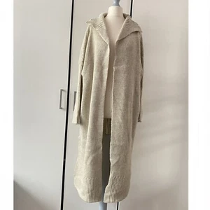 Free People Finely Maxi Cardi Sweater Size M Medium Open Pockets - Picture 1 of 11