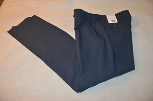 Paul Fredrick Dress Pants Flat Front 36/36 Blue Summer Weight NWT - Picture 1 of 6