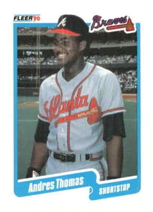 1990 Fleer #597a Andres Thomas - Picture 1 of 2