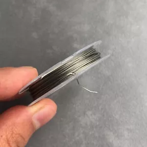 9X Meters Tigertail 0.38mm Round Jewellery Making Craft Bead Wire 26 Gauge Spool - Picture 1 of 5