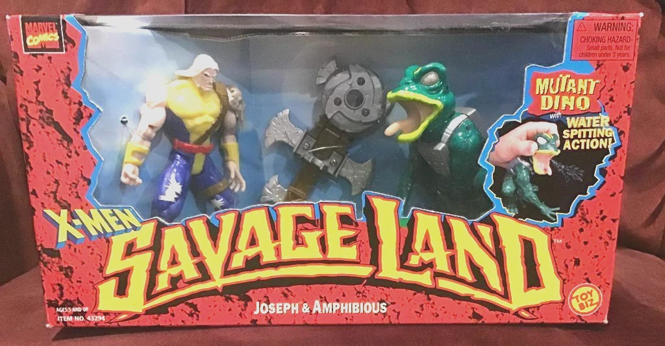 1997 ToyBiz X-men Savage Land Ka-zar & Zabu Action Figure Set Marvel R68
