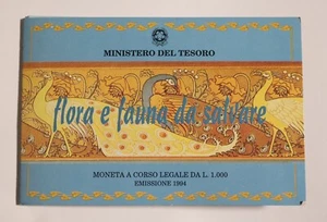 Moneta Italia commemorativa L. 1000 Argento " Flora e Fauna da salvare" del 1994 - Foto 1 di 9