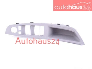 BMW F10 528i 550i FRONT DOOR PULL DRIVER HANDLE LEFT TRIM GENUINE OEM GRAY NEW - Picture 1 of 2