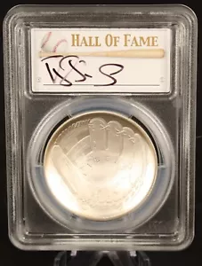 2014 Silber One Dollar PCGS MS70 Baseball Hall of Fame Darryl Erdbeere SIGNIERT - Bild 1 von 8