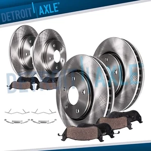 Front Rear Brake Rotors and Ceramic Brake Pads Kit for Ford Fusion Lincoln MKZ - Picture 1 of 8