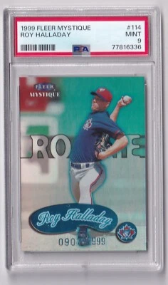 1999 Fleer Mystique #114 Roy Halladay 907/2999 Graded PSA 9 MINT - Image 1 of 2