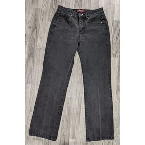 Jeans Lee donna taglia 8 M rivettati Ultimate 5 gamba dritta nero denim - Foto 1 di 12