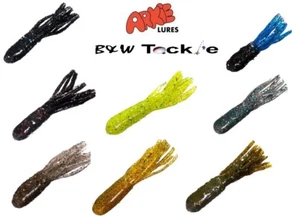 Arkie Salty Double Dipped Bass Tubes Soft 3.5" Lures 18 colors-FREE Shipping - Picture 1 of 19