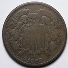 1867 TWO CENT PIECE VG E349 ZTCQ