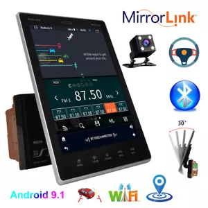 9.5" Double 2Din Car Stereo Radio Android 10.1 GPS WiFi FM Touch Screen + Camera - Bild 1 von 12