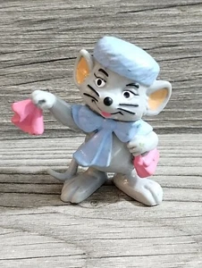 Disney Bianca The Rescuers Bullyland W. Germany Waving Pink Tissue Pvc Figure - Picture 1 of 4