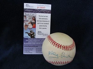 Whitey Ford Autografiado Oficial Liga Americana (Budig) Béisbol - Certificado JSA - Imagen 1 de 9