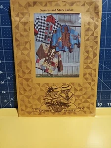 Giacca vintage Kindred Spirits quadrati e stelle modello da cucire-S-L/10-16-FF - Foto 1 di 4