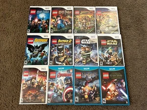Konvolut 12 Nintendo Wii + U Lego Spiele: Batman + Star Wars + LOTR + Hobbit + weitere Lot - Bild 1 von 3