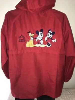 CHAQUETA M MUJER MICKEY, MINNIE Y PLUTO ROJA CON CAPUCHA DISNEY STORE, DEPORTE AMERICANO Foto 1 de 4