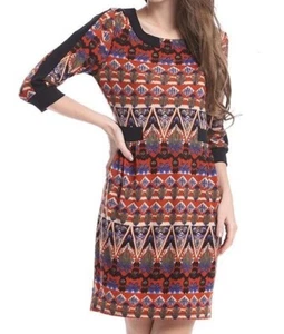 Ladies Izabel Multicoloured Tight Shift Party Dress Gown size 8 or 10 New £24.00 - Picture 1 of 9