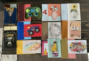 3 Dimensional 3D Handmade Cards ALL OCCASION Lot of 11 cards - Picture 1 of 13