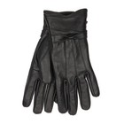 Ladies Leather Gloves Winter Warm Sheepskin Gloves Soft Lining With Bow Mittens