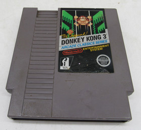 Donkey Kong 3 Nintendo Entertainment System NES 5 Screw Cleaned TESTED FAST SHIP