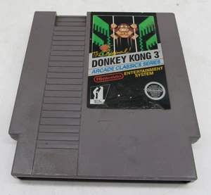 Donkey Kong 3 Nintendo Entertainment System NES 5 Screw Cleaned TESTED FAST SHIP - Picture 1 of 3