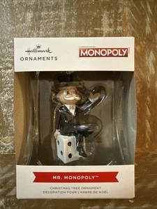 Mr. Dadi ornamento Monopoly HASBRO 2023 Hallmark albero di Natale nuovo con scatola nuovo con scatola 4" - Foto 1 di 2