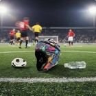 Futbol Goalie Helmet Breathable Padded Head Guard Adjustable Fit for