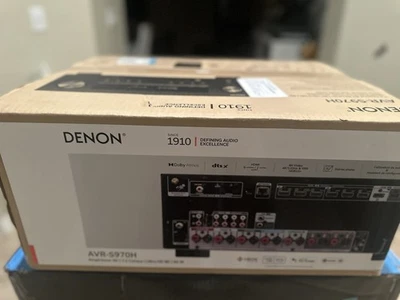 Denon AVR-S970H 7.2-CHANNEL AV Receiver Home Theater a/v Receiver, Brand New. - Image 1 of 4