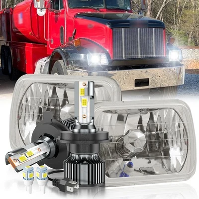 Faros LED cuadrados Hi&Lo de 2 piezas de 7x6"" 5x7"" para camión Peterbilt 330 1995-2005 Foto 1 de 4