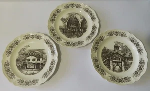 3 Wedgwood Westover School Connecticut 10 1/4" Plates - 3 Different Views - Picture 1 of 9