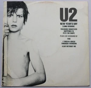 U2 New Years Day 12" Island 12WIP6848 VG/VG- 1982 12 inch in picture sleeve, sle - Imagen 1 de 8